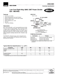 Datasheet DS58-0001 manufacturer M/A-COM