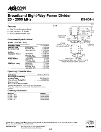Datasheet DS-808-4BNC manufacturer M/A-COM
