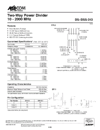 Datasheet DSS-313 manufacturer M/A-COM