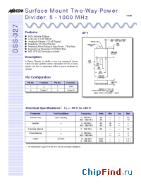 Datasheet DSS-327PIN manufacturer M/A-COM
