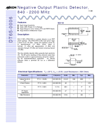 Datasheet DT65-0006 manufacturer M/A-COM
