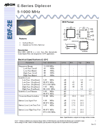 Datasheet EDF-2E manufacturer M/A-COM