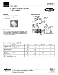 Datasheet EKIN2-220D manufacturer M/A-COM