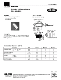 Datasheet EKIN2-390DX1 производства M/A-COM