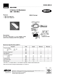 Datasheet EKIN2-390X-2 manufacturer M/A-COM