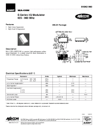 Datasheet EKIN2-960 manufacturer M/A-COM