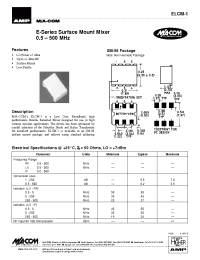 Datasheet ELCM-1 manufacturer M/A-COM