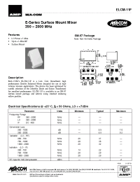 Datasheet ELCM-11F manufacturer M/A-COM