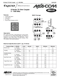 Datasheet ELDC-8X1 manufacturer M/A-COM