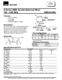 Datasheet EMD40-900LTR manufacturer M/A-COM
