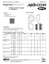 Datasheet EMDC-17-5-75 manufacturer M/A-COM