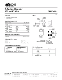Datasheet EMDC-20-1 manufacturer M/A-COM