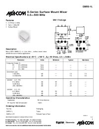Datasheet EMRS-1LTR manufacturer M/A-COM