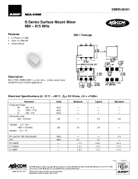 Datasheet EMRS-6HX1 manufacturer M/A-COM