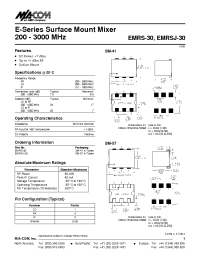 Datasheet EMRSJ-30 manufacturer M/A-COM
