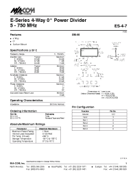 Datasheet ES-3-1X1 производства M/A-COM