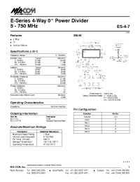 Datasheet ES-3-1X1TR manufacturer M/A-COM