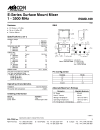 Datasheet ESMD-169TR manufacturer M/A-COM