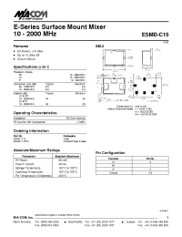 Datasheet ESMD-C15 manufacturer M/A-COM