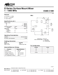 Datasheet ESMD-C1MH manufacturer M/A-COM