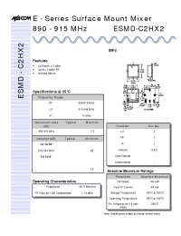 Datasheet ESMD-C2HX2 manufacturer M/A-COM