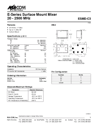 Datasheet ESMD-C3 manufacturer M/A-COM