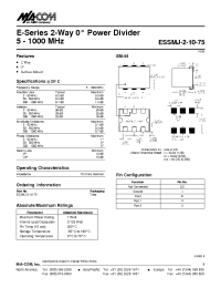 Datasheet ESSMJ-2-10-75 manufacturer M/A-COM