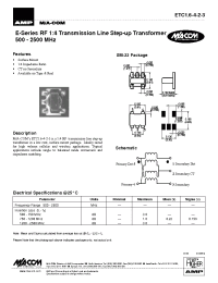 Datasheet ETC16-4-2-3 manufacturer M/A-COM