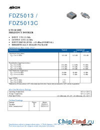 Datasheet FDZ5013C manufacturer M/A-COM