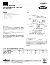 Datasheet FL05-0001-G-RTR manufacturer M/A-COM