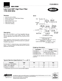Datasheet FL05-0002-G manufacturer M/A-COM