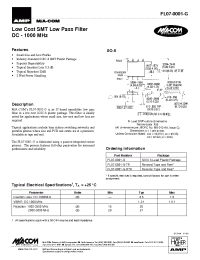 Datasheet FL07-0001-G-TR manufacturer M/A-COM
