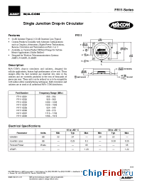 Datasheet FR11-0004 manufacturer M/A-COM