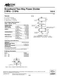 Datasheet H-8-4 manufacturer M/A-COM