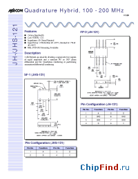 Datasheet JH-121 manufacturer M/A-COM