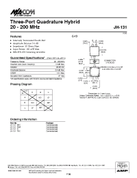 Datasheet JH-131N manufacturer M/A-COM