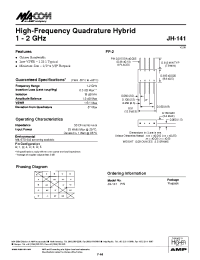 Datasheet JH-141 manufacturer M/A-COM