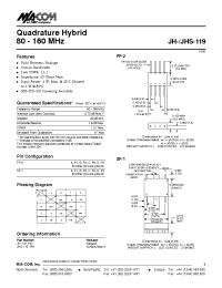 Datasheet JHS-119 manufacturer M/A-COM