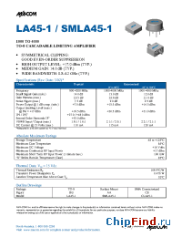 Datasheet LA45-1 manufacturer M/A-COM
