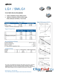 Datasheet LG1 manufacturer M/A-COM