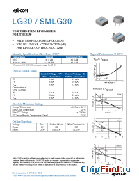 Datasheet LG30 производства M/A-COM