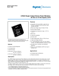 Datasheet LW025A manufacturer M/A-COM
