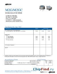 Datasheet M2G manufacturer M/A-COM
