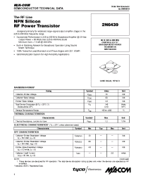 Datasheet M306N0FGTFP manufacturer M/A-COM