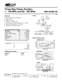 Datasheet M3H-50 manufacturer M/A-COM
