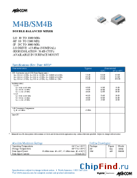 Datasheet M4B manufacturer M/A-COM