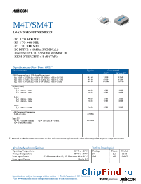 Datasheet M4T manufacturer M/A-COM