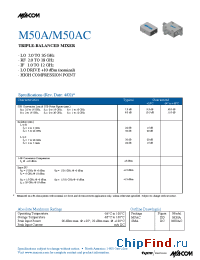 Datasheet M50A manufacturer M/A-COM