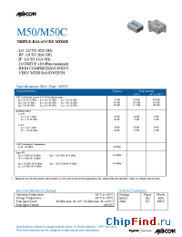 Datasheet M50C manufacturer M/A-COM