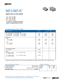 Datasheet M51C manufacturer M/A-COM